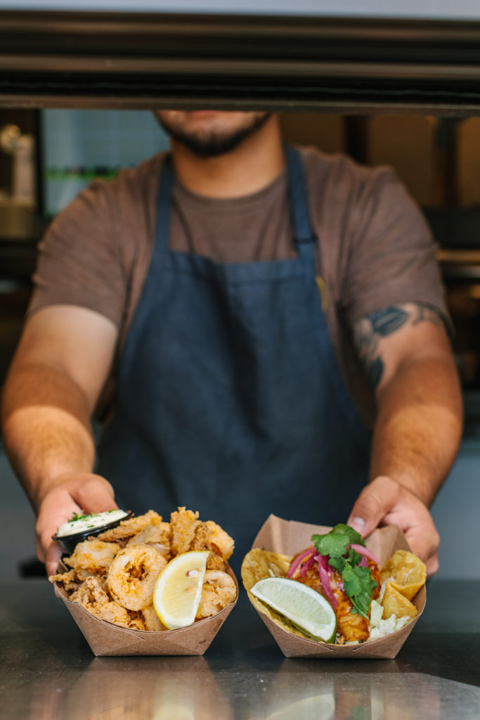 Food served at Dockside